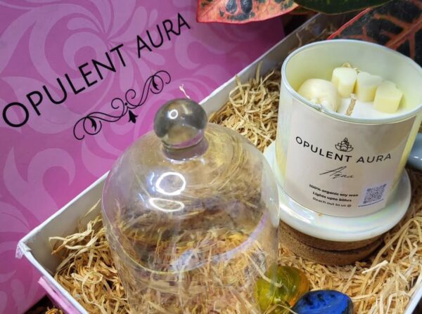 "Serene Glow: White Bell Jar Candle"