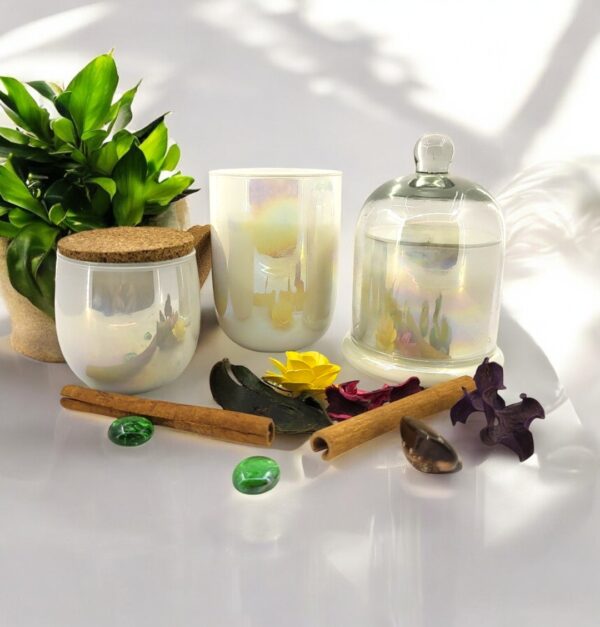 Luxe Trio Candles – Emphasizing the premium three-piece set.